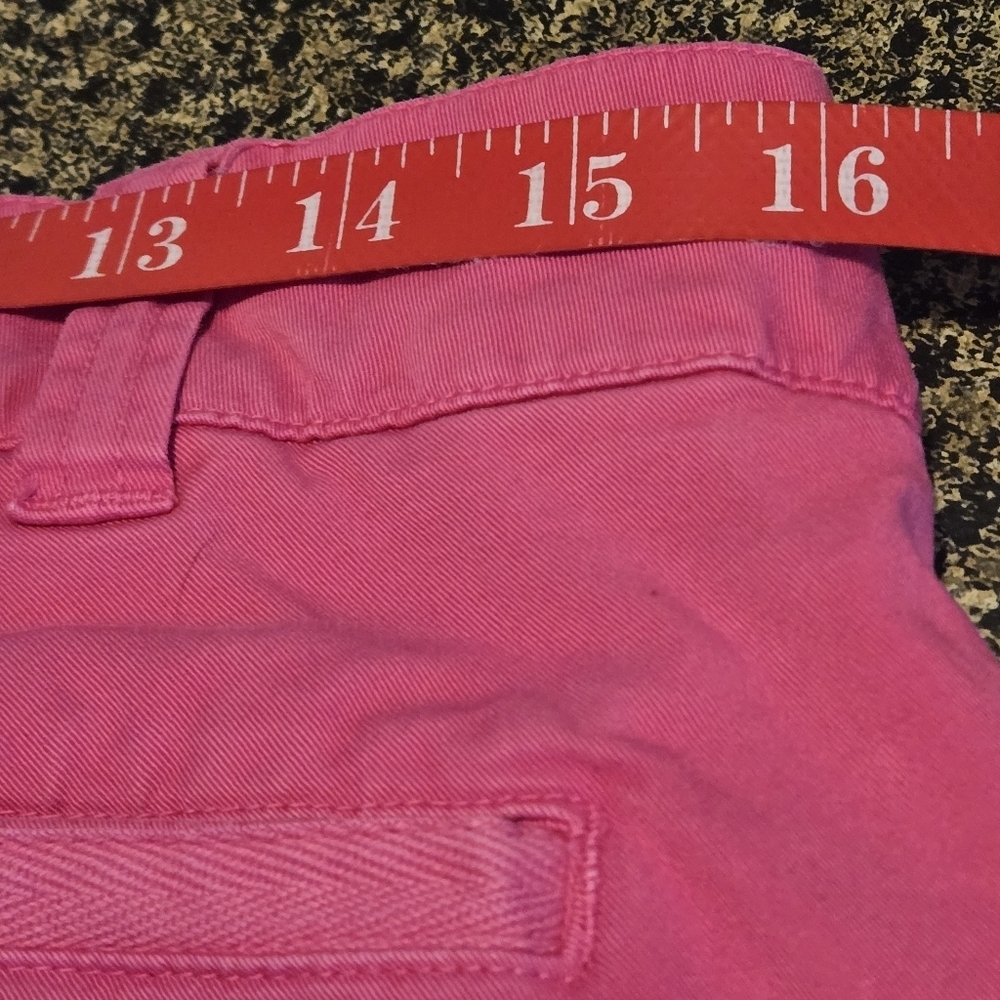 Crown & Ivy Charlotte Women’s 10 Bright Pink Capri Jeans 4 Pocket Clamdiggers - Picture 12 of 15